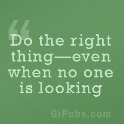 Essay on why you should do the right thing